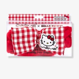 Hello Kitty x The Crème Plush Spa Teddy Headyband (Red Gingham) Limited Edition